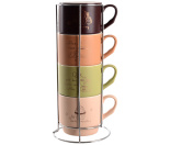 Чашка LIMITED EDITION MORNING COFFEE /НАБІР/4х340 мл на мет.підст B248-E0963