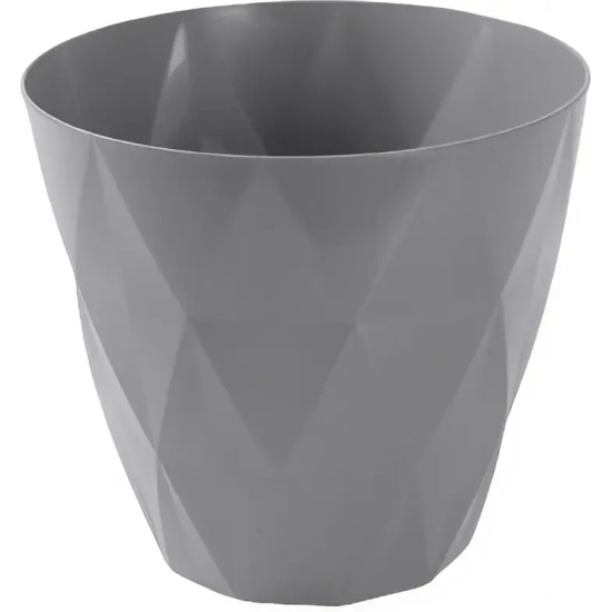 Flower pot VIOLET HOUSE 0199 PRIZMA GREY д/квітів із внут.зливом води 3 л.