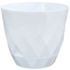 Flower pot VIOLET HOUSE 0199 PRIZMA WHITE д/квітів із внут.зливом води 3 л.