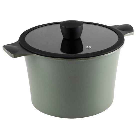 Каструля RINGEL Zitrone Olive висока (5.8л) 24x16.2 з кришкою RG-2108-24/2/OL