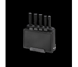 MR-1413 Black Набір ножів+оброб.дошка+підставка+тримач паперу 8пр/наб Maestro