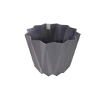 "PLAST ART" (U475) Горщик д/квітів PRIZMA (15,5х27 CМ) 2,25Л (20) (антрацит)