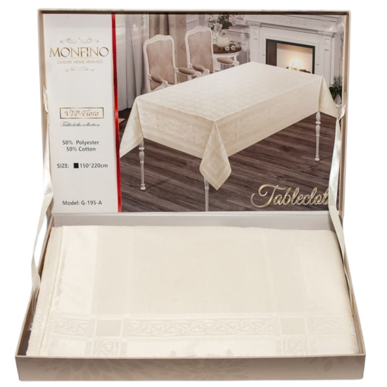 Скатертина тканева150*220 G-195 VIP-Flora кольори в ас.