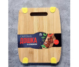 8849 Дошка обробна бамбук/сілікон з отвором 25*20*1,5см