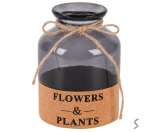 Ваза скляна "Flowers&Plants" 7*15см R35673-BL (40шт)