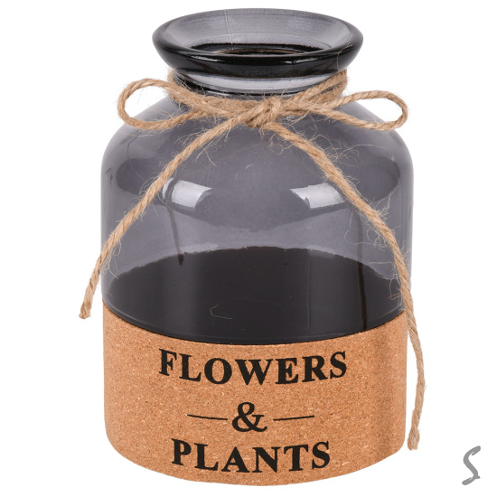 Ваза скляна "Flowers&Plants" 7*15см R35673-BL (40шт)