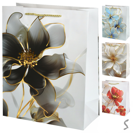 Пакет подарунковий паперовий S "Flowers" 18*23*10см R98778-S (720шт)