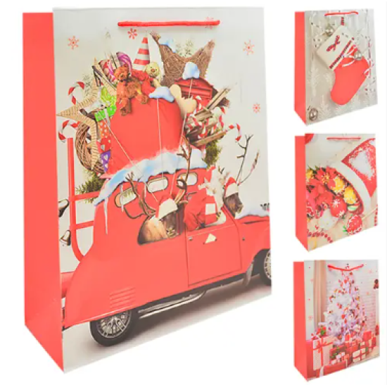 Пакет новор. папер. L "Red New Year" 31*40*12см TL00296-L (360шт)