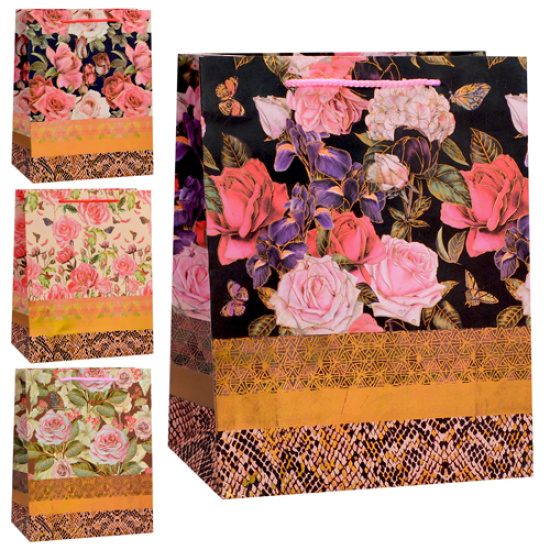 Пакет под. папер. S "Roses" 18*23*8см YM01029-S (600шт)