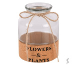 Ваза скляна "Flowers&Plants" 7*15см R35673-W (40шт)