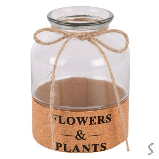 Ваза скляна "Flowers&Plants" 7*15см R35673-W (40шт)