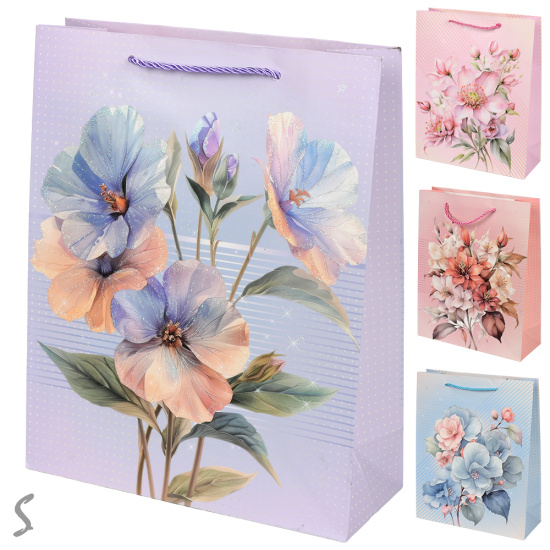 Пакет подарунковий паперовий S "Fiori" 18*24*8.5см R40799-S (720шт)