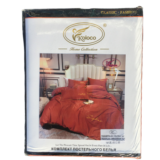 Комплект постільної білизни Koloco "HOME" 180*220 (06-191)