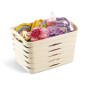 "PLAST ART" (M-094) КОШИК RIBAND DESIGN  (16,5 X 12,5 X 10,7 CM)  1,5 Л (24) (білий)