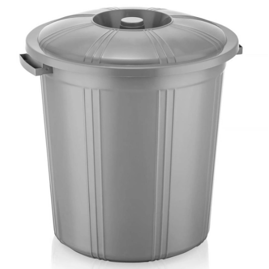 "PLAST ART" (AK-218) Смітник "Eco" круглий звичайна кришка 70л (10)