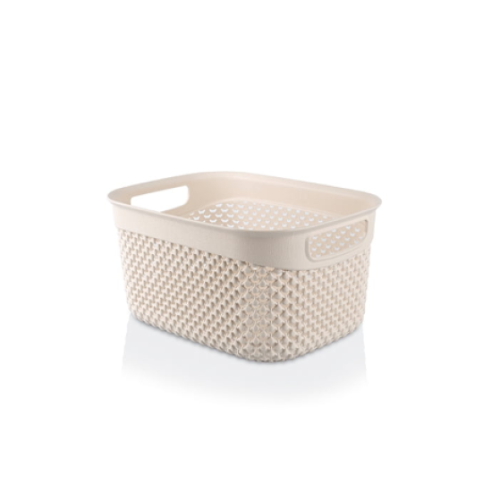 "PLAST ART" (M-162) КОШИК  DROP DESIGN   Б/КРИШКИ (23,5 x 17,5 x 12 CM)  3,3 Л
