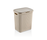 "PLAST ART" (OZER-CZ-006) LINE кошик для білизни 52л (1) (X-21-лате (sand beige))