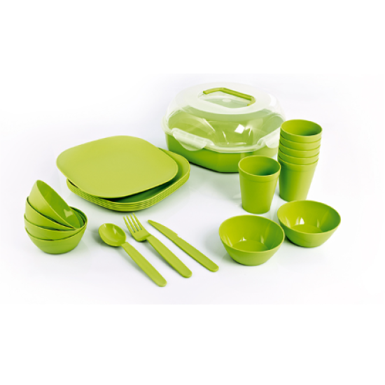 "PLAST ART" (M-751) НАБІР ДЛЯ ПІКНІКУ PREMIUM  НА 6 ПЕРСОН (38  ПР)
