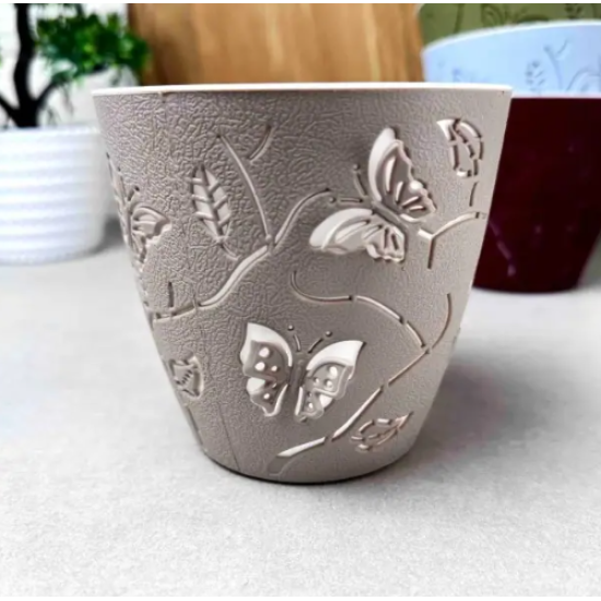 "PLAST ART" (ALY-103) Горщик д/квітів 3D 2,5Л (48) (мікс)